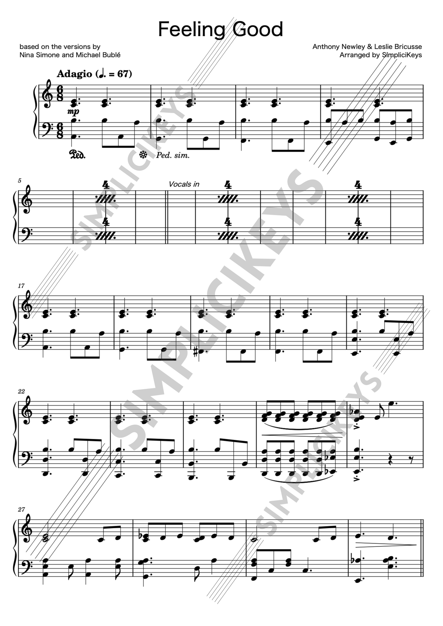 Feeling Good | Nina Simone, Michael Buble