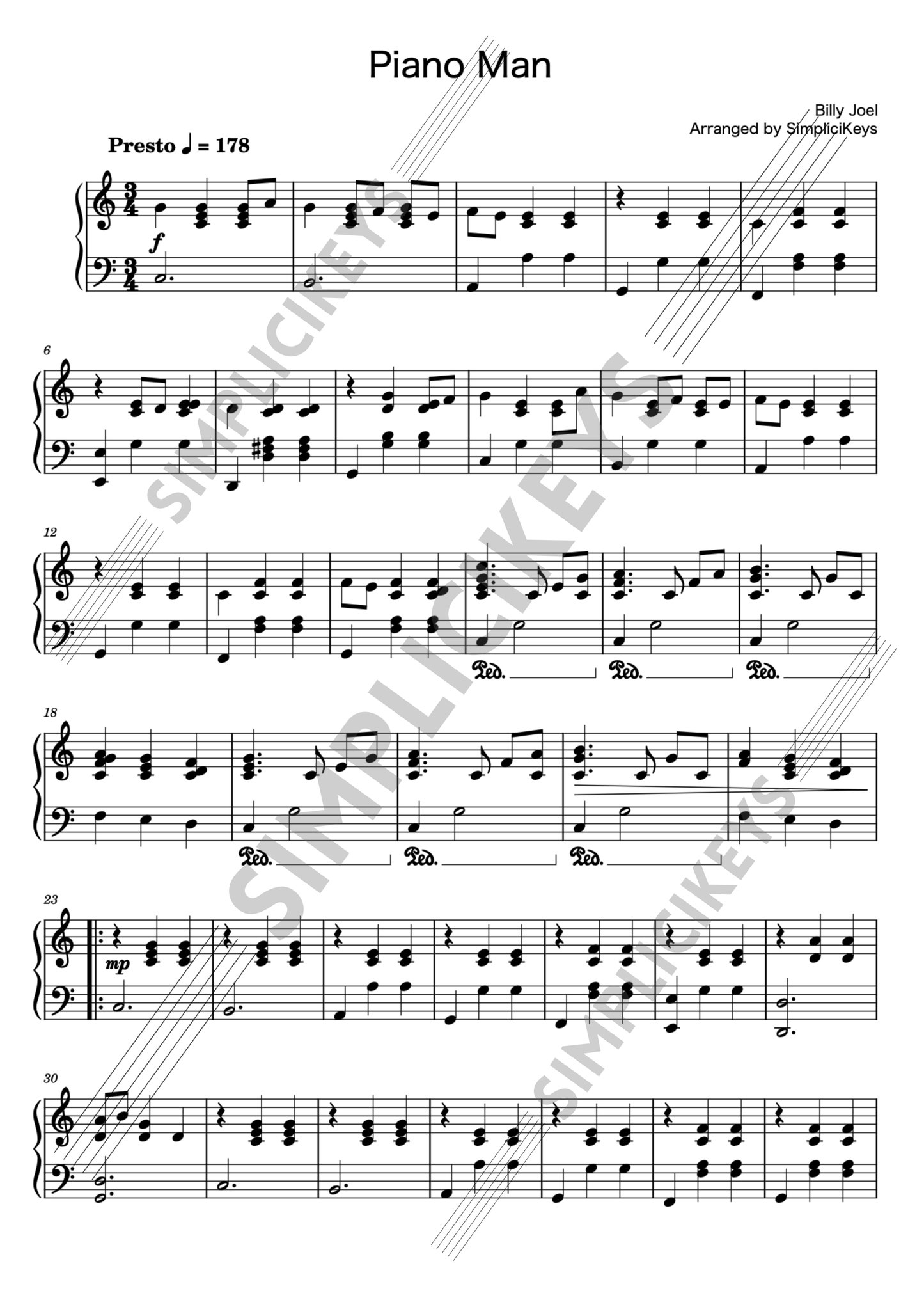 Piano Man | Billy Joel