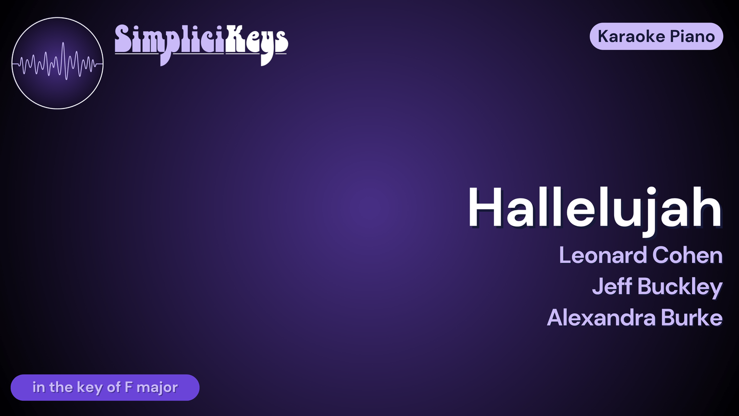 Hallelujah | Alexandra Burke, Leonard Cohen, Jeff Buckley (MP3)