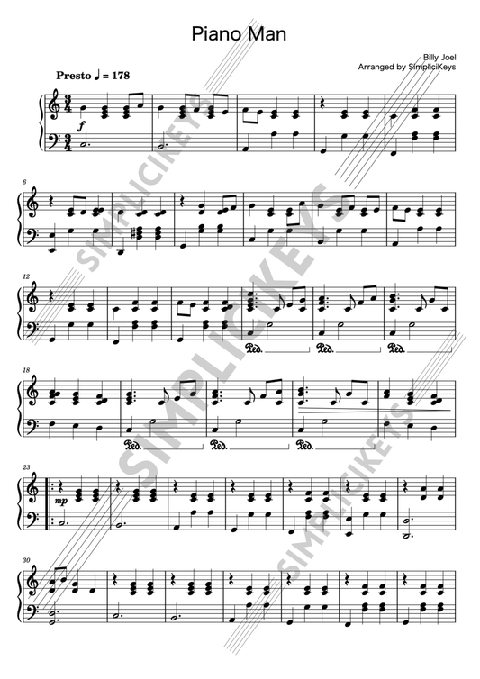 Piano Man | Billy Joel
